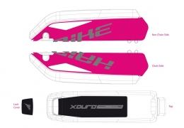 Naklejki na akumulator dla roweru E- bike Haibike XDURO NDURO RX , 2015 r.