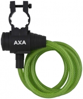 AXA Zipp 120 linka rowerowa na klucz, 120 cm, 8 mm, zielona