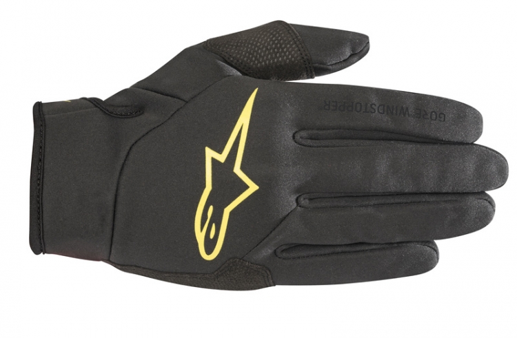 RĘKAWICE ALPINESTARS CASCADE GORE-TEX INFINIUM WINDSTOPPER BLACK/ACID YELLOW
