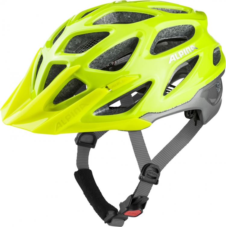 ALPINA Kask rowerowy Mythos 3.0L.E. Be Visible - roz. 52-57cm, limonkowy/srebrny połysk ALPINA Kask rowerowy Mythos 3.0L.E. Be Visible - roz. 52-57cm, limonkowy/srebrny połysk