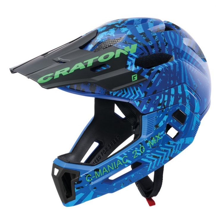 Kask rowerowy Cratoni C-Maniac 2.0MX (MTB) rozm. S/M(52-56cm) niebieski/zielony mat