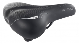 Selle Bassano Prima City siodło unisex, czarne 260 x 215 mm, 408 g