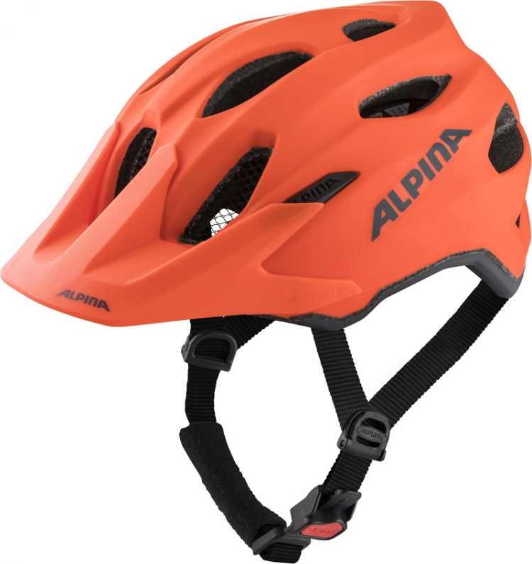 ALPINA Kask rowerowy dziecięcy Carapax JR - roz. 51-56 cm, dyniowo-pomarańczowy mat