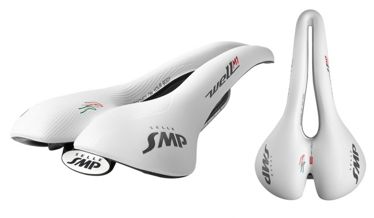 Selle SMP Well M1 siodło unisex, białe, Unisex, 279 x 163 mm, 315 g