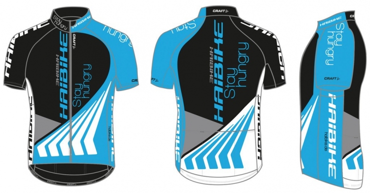 Craft damska koszulka rowerowa, czarno-biało-niebieska r. XL Craft damska koszulka rowerowa, czarno-biało-niebieska r. XL