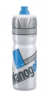 Elite Nanogelite, bidon termiczny, 500 ml, biały, niebieskie logo