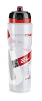 Elite Maxi Corsa bidon biały, czerwone logo 750 ml