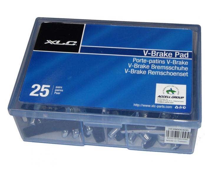 XLC BS-V02 klocki hamulcowe V-brake OEM 25 par XLC BS-V02 klocki hamulcowe V-brake OEM 25 par