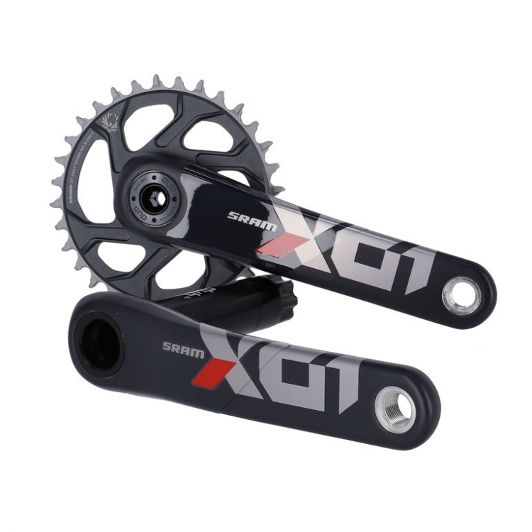 SRAM Mechanizm korbowy X01 Eagle SuperBoost+ DUB - 175mm, 11/12-biegow, 32 zębów, czarny/czerwony SRAM Mechanizm korbowy X01 Eagle SuperBoost+ DUB - 175mm, 11/12-biegow, 32 zębów, czarny/czerwony