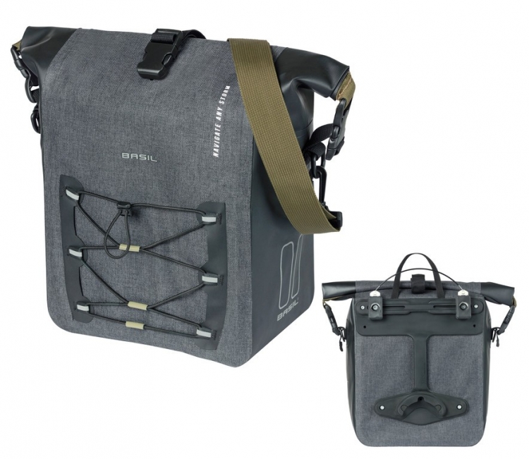 Torba Basil Navigator Storm MIK Side M, czarny, 34x28x19cm, 12-15ltr, MIK Torba Basil Navigator Storm MIK Side M, czarny, 34x28x19cm, 12-15ltr, MIK
