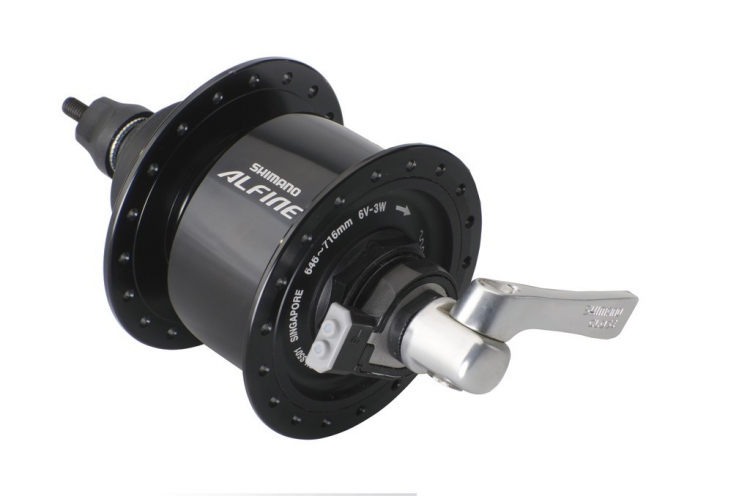 Shimano Alfine DHS501, piasta przednia z dynamem, 36 otw.