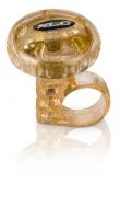 XLC DD-M12 dzwonek bursztynowy transparentny, 36 mm