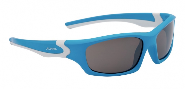 Alpina Flexxy Teen okulary dziecięce, biało-niebieskie, S3