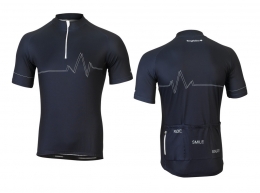 Bergfieber STELVIO, trikot męski, granatowy, r. M