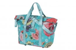 BASIL Torba Bloom Field KF Hak - 29x15x26cm, niebieski/kwiaty (sky blue), z adapterem MIK