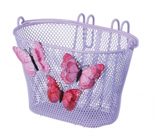BASIL Kosz przedni dziecięcy Jasmin Butterfly - 12"-20", liliowo-różowy
