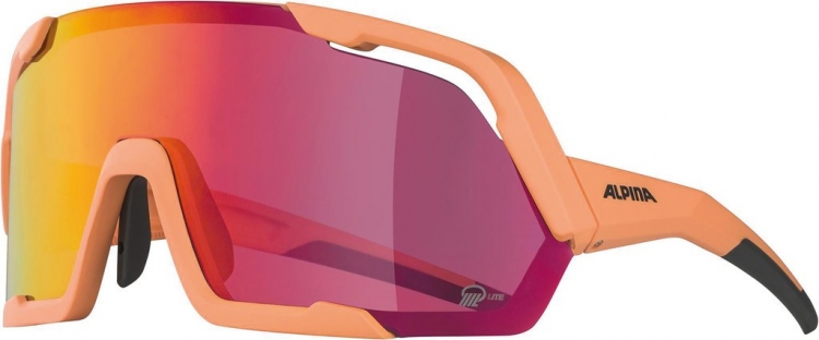 ALPINA Okulary słoneczne Rocket Q-Lite - Cat.3, brzoskwiniowy/różowy, hydrofobowy, Fogstop