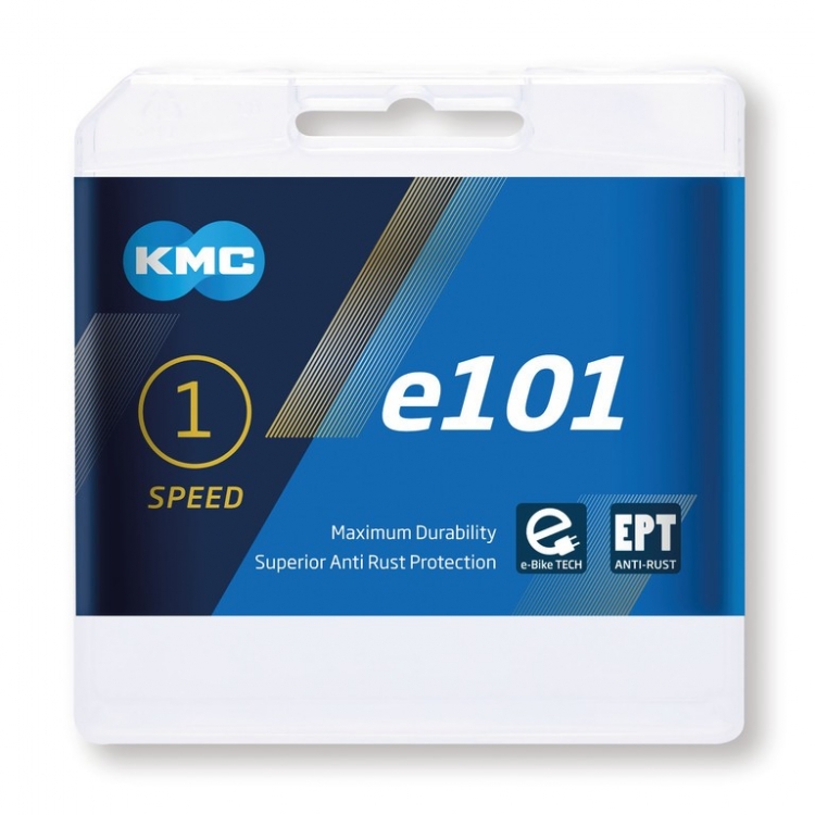 KMC e101 EPT łańcuch 1/2 x 1/8 cala, szeroki, 1-rzędowy, 112 ogniw