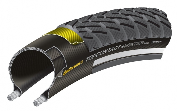 Continental TopContact Winter II Premium opona zwijana 26x1,9 Continental TopContact Winter II Premium opona zwijana 26x1,9