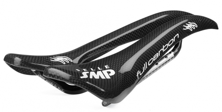 Selle SMP Full-Carbon, męskie siodło rowerowe, czarne