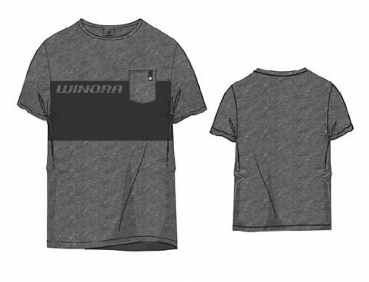 Winora Crewneck Bernd T-Shirt męski, szary, r. XXXL Winora Crewneck Bernd T-Shirt męski, szary, r. XXXL