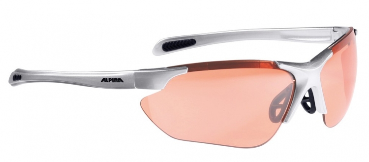 Alpina Jalix okulary przeciwsłoneczne, czarno-srebrne, S2