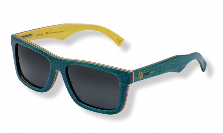 Melon Big Elwood okulary przeciwsłoneczne, niebieskie oprawki, polaryzacyjne szkła