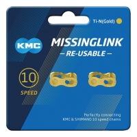 KMC 10R spinka do łańcucha 10-rzędowego 5,88 mm, Ti-N Gold