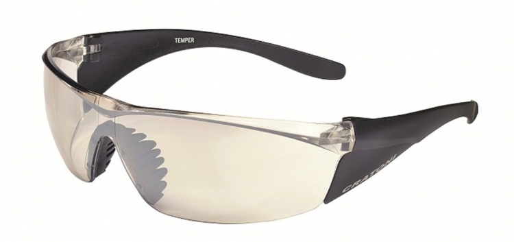 Cratoni Temper okulary na rower czarny matt, szkła transparentne