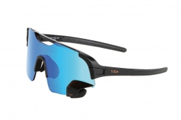 TRIEYE Okulary sportowe View Air Revo - roz. S, oprawki czarny, socz. niebieski
