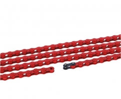 XLC Łańcuch jednobiegowy CC-C09 - 1/2 x 1/8", 112 ogniw czerwony