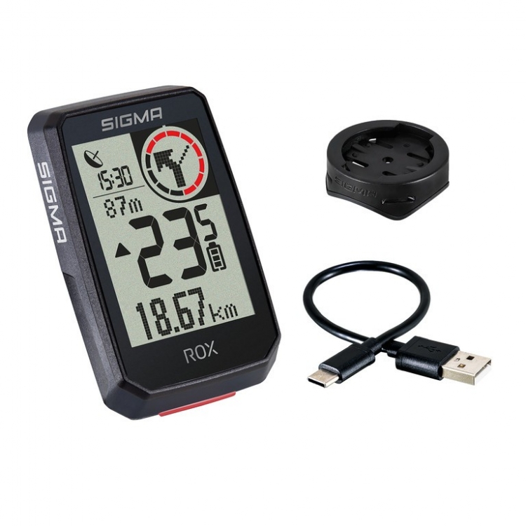 SIGMA Rox 2.0 Licznik rowerowy czarny (GPS uchwyt)