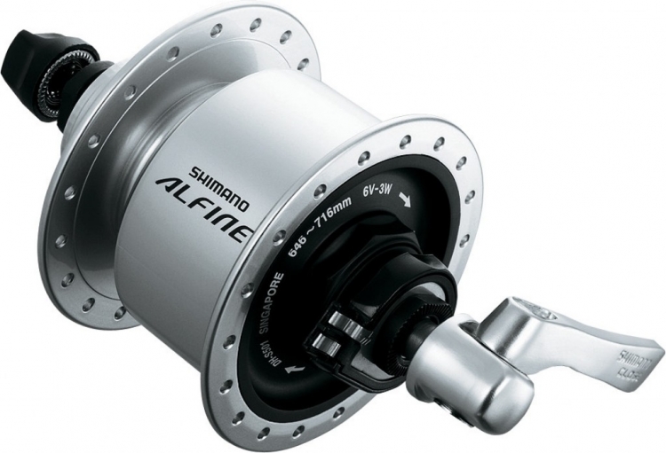 Shimano Alfine DHS501, piasta przednia z dynamem, 36 otw.