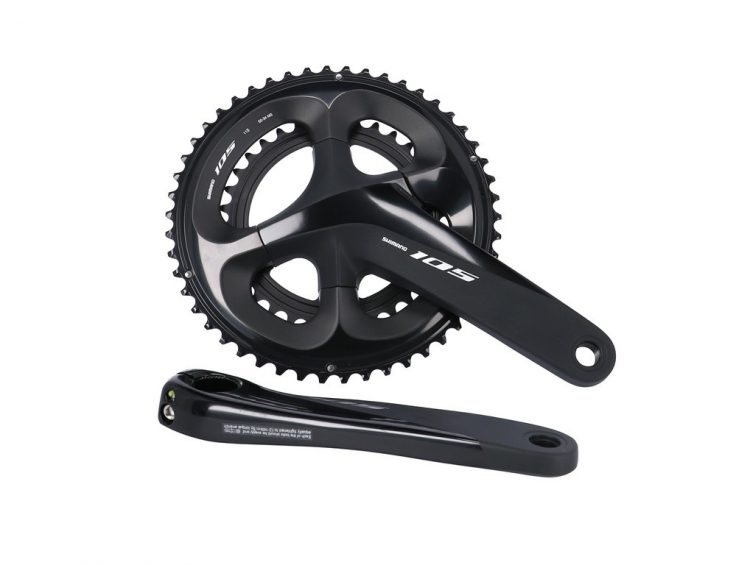 SHIMANO Mechanizm korbowy 105 FCR7000 - 34/50 zębów, 172,5 mm, czarny, 11-biegow SHIMANO Mechanizm korbowy 105 FCR7000 - 34/50 zębów, 172,5 mm, czarny, 11-biegow