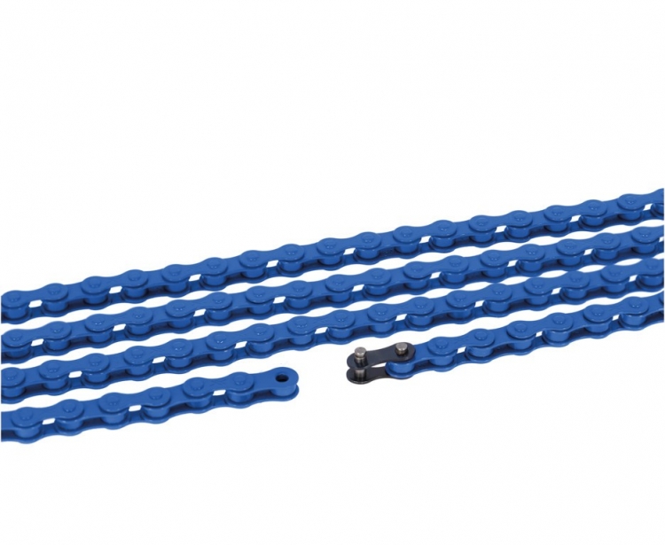XLC Łańcuch jednobiegowy CC-C09 - 1/2 x 1/8\", 112 ogniw ​​​​​​​niebieski