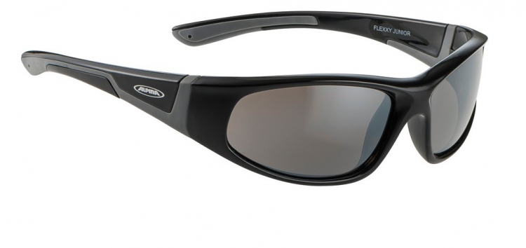 Alpina Flexxy Junior, okulary słoneczne, czarno-szare