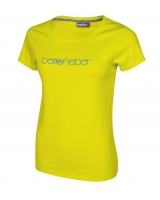 Bergfieber LOGO Da, T-Shirt damski, żółty, r. S