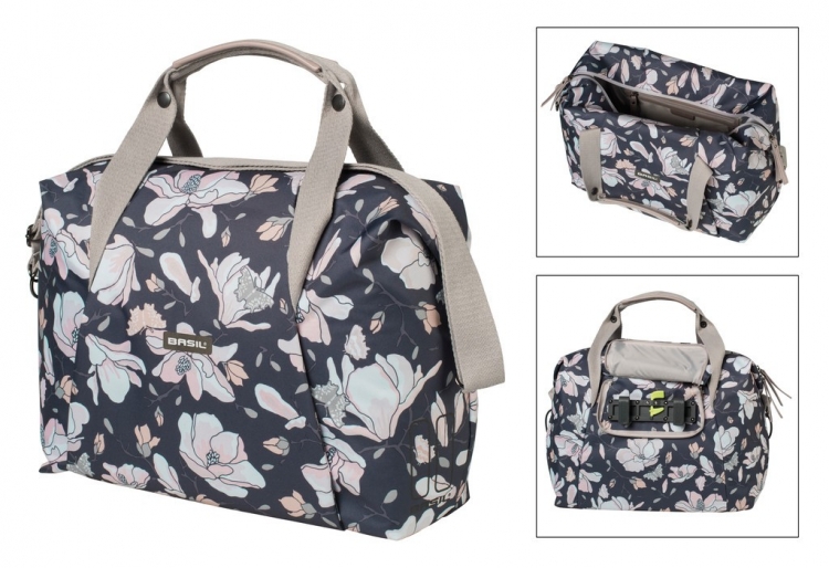 BASIL MAGNOLIA Carry Bag torba rowerowa na zakupy, 18 l, szara