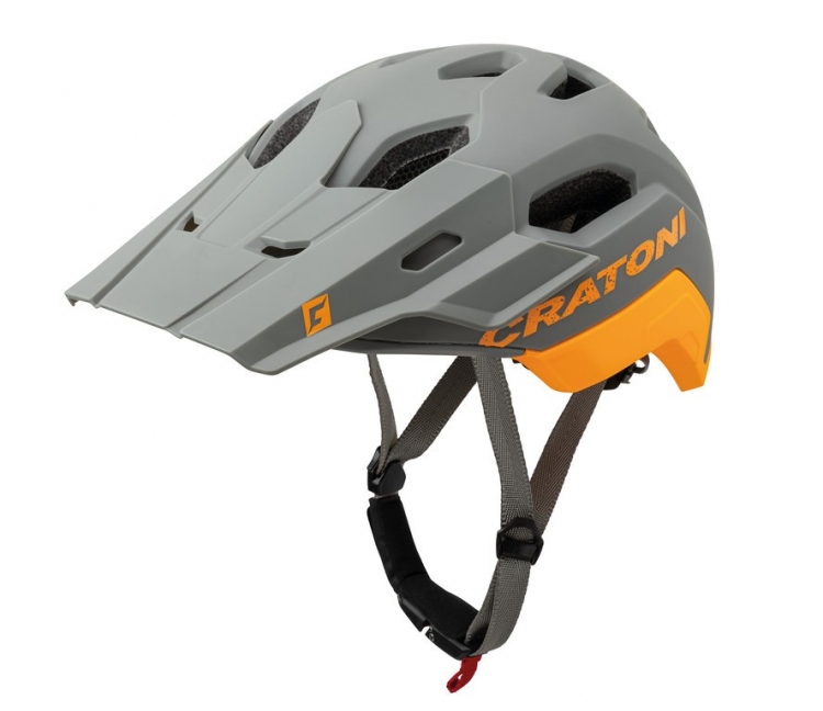 CRATONI C-Maniac 2.0 Trail, kask rowerowy MTB, r. L/XL (58-61 cm), szaro-pomarańczowy matowy CRATONI C-Maniac 2.0 Trail, kask rowerowy MTB, r. L/XL (58-61 cm), szaro-pomarańczowy matowy