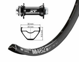 Koło przednie 27.5" Deore XT cz.TA 15 110mm DTSwiss M462 Disk cz, Niro szp.(cz)