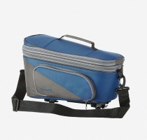 RACKTIME Torba bagażnikowa Talis Plus 2.0 - 38x25(31)x26cm, niebieski/szary, z adapterem Snapit 2.0 