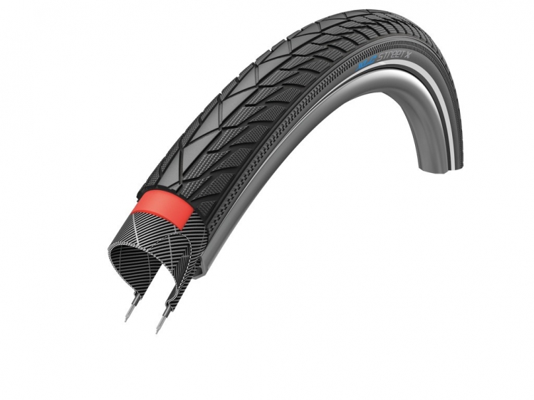 XLC StreetX PP VT-C04 opona drutowa, 28 x 1,75 cala, czarna, reflex, PP XLC StreetX PP VT-C04 opona drutowa, 28 x 1,75 cala, czarna, reflex, PP