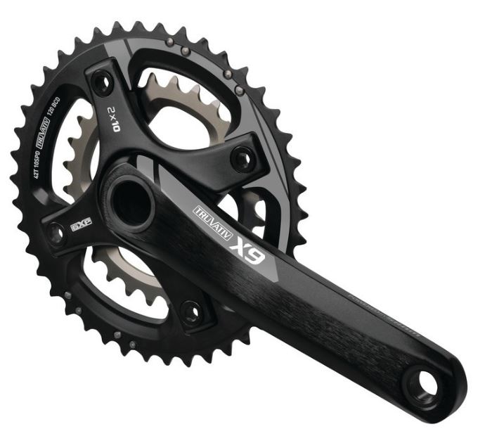 SRAM Truvativ X-9 BB30 2.2, 26/39 z, 170 mm, 10 rz. czarno-szara