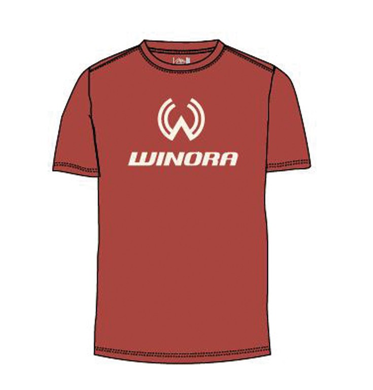 T-Shirt Winora, kolor rdzawy, rozmiar XS