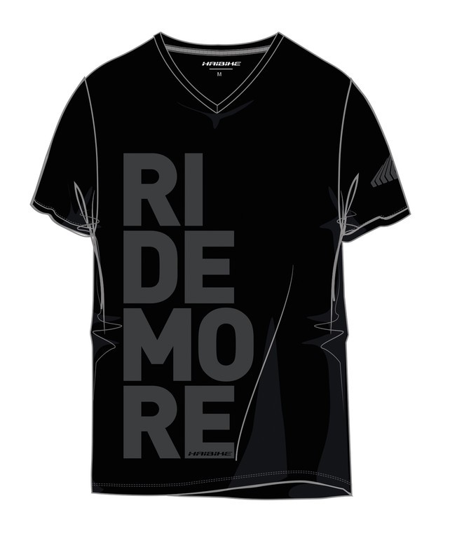 Haibike Big Ride More T-shirt typu V -neck, czarny, rozmiar S