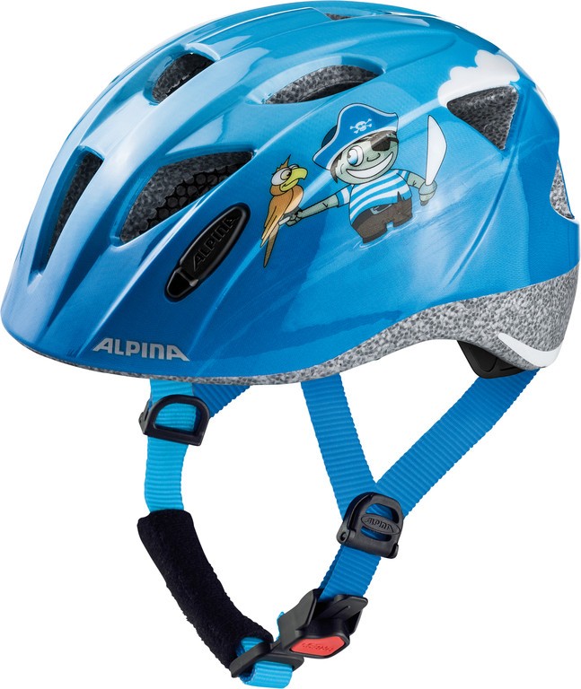 ALPINA Kask rowerowy dziecięcy Ximo - roz. 47-51cm, niebieski/motyw pirat