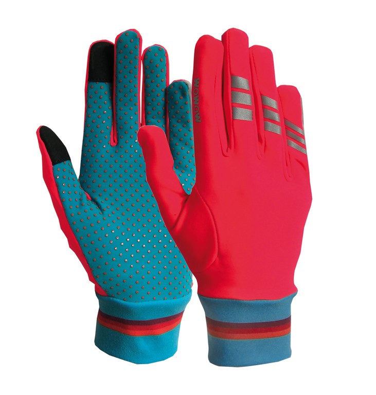 Wowow Lucy rękawiczki z długimi palcami, niebiesko-czerwone, r. S