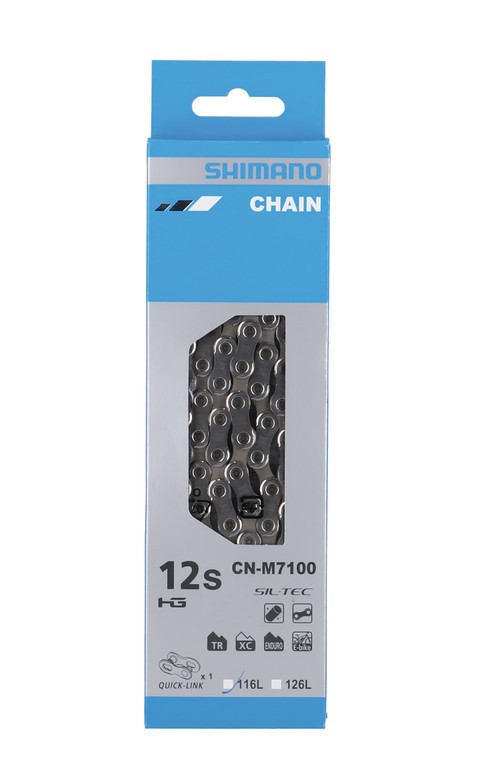 Łańcuch Shimano M7100 116 ogniw, 12-rzędowy