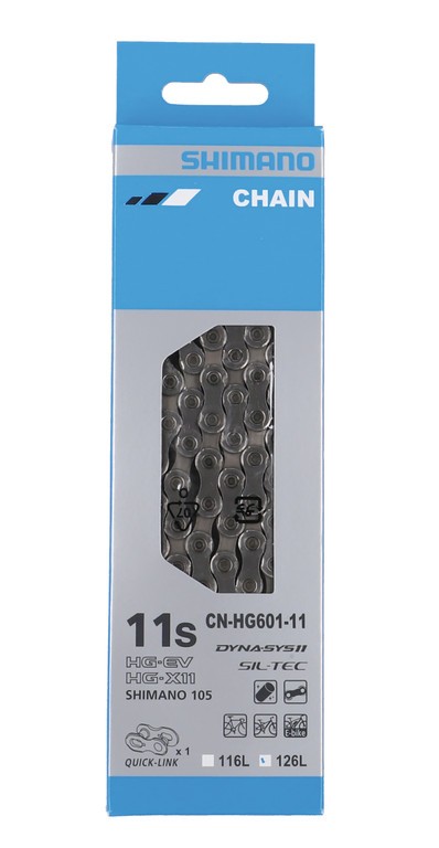 Łańcuch Shimano CNHG601Q 126 ogniw, 11-rzędowy, z ogniwem