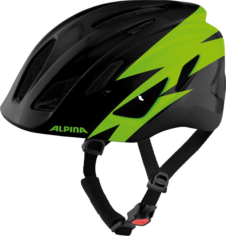 ALPINA Kask rowerowy dziecięcy Pico - roz. 50-55cm, czarno/zielony